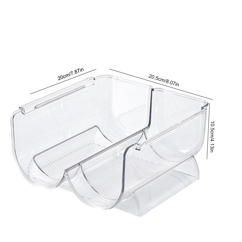 Giá rượu Stackable giữ rượu vang nhà bếp lưu trữ chai Giá tủ lạnh tổ chức có thể chai rượu bia chủ Giá ngăn
