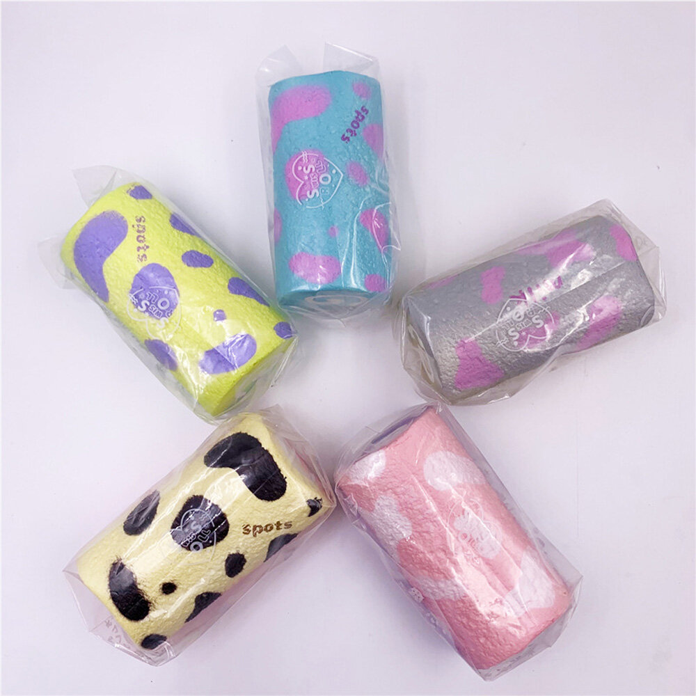 Sanhe khăn hoạt hình cuộn trứng cuộn gối để tay đàn hồi chậm Squishy giải nén mô phỏng bằng chất liệu PU bánh đồ chơi