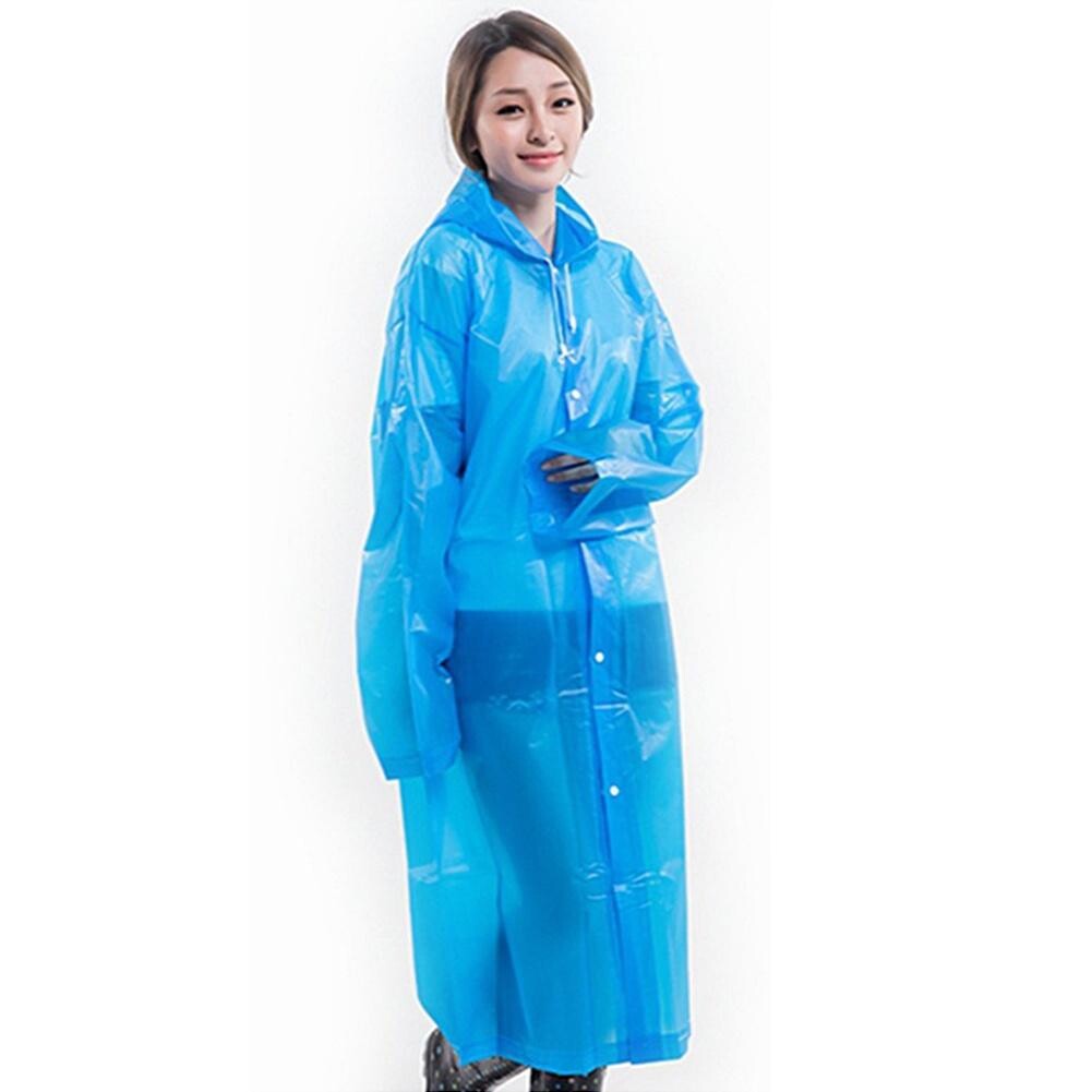 See Through Hooded Raincoat Festival Long Rain Coat Outdoor Camping Rainwear Lazada PH