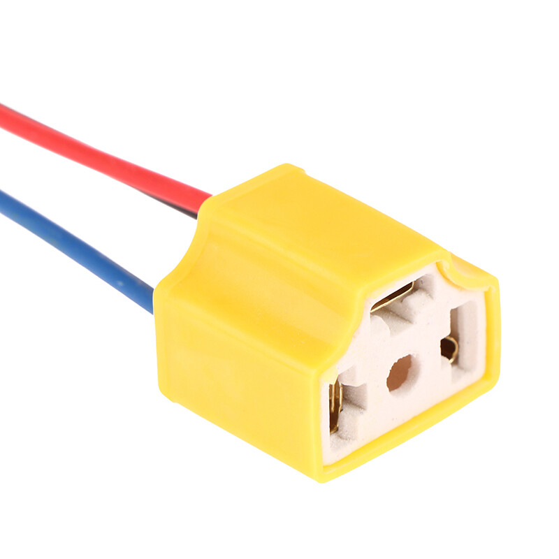 ZHANTONG H4 9003 Ceramic Wire Wiring Car Auto Head Light Bulb Lamp Harness Socket Plug