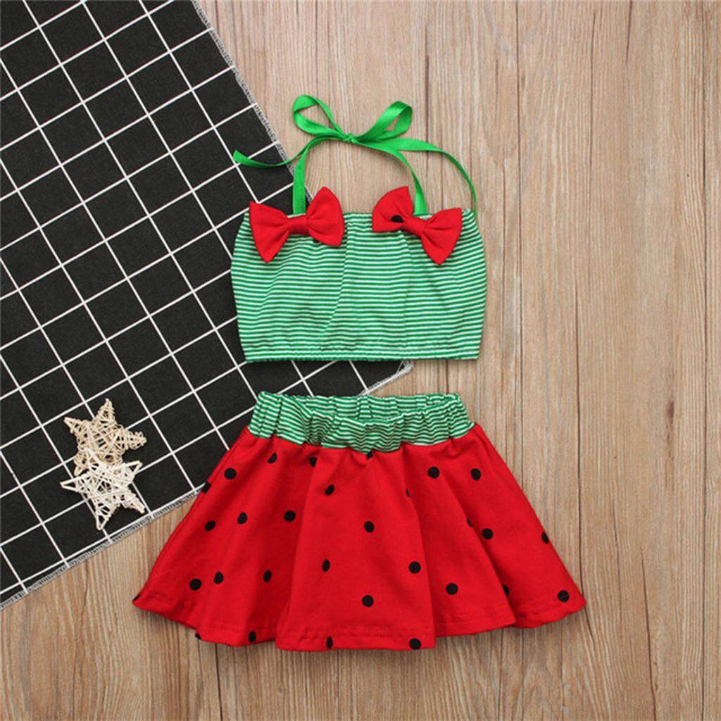 Z-ทารกเด็กทารกวัยหัดเดินลายสายรัดโบว์ Polka Dot ชุดว่ายน้ำพิมพ์ลายชุด-Free Shipping