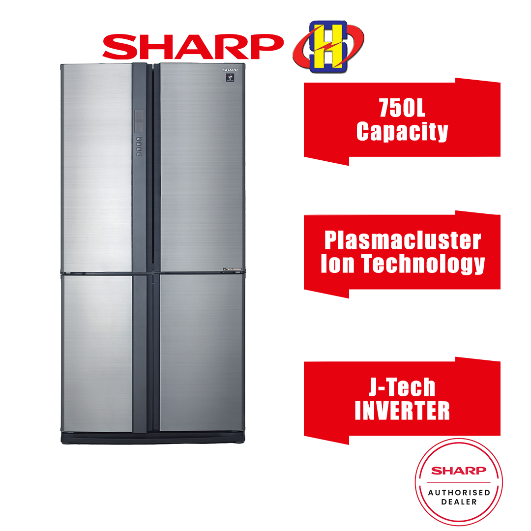 sharp fridge sjf95vmss 750l