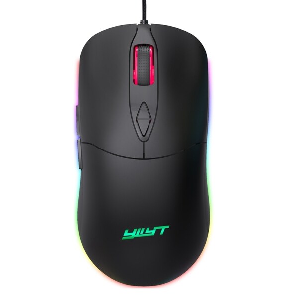 YWYT Wired Gaming Mouse RGB Macro Programming USB Mouse 7200 DPI Color Lighted Mouse for Office Gamers