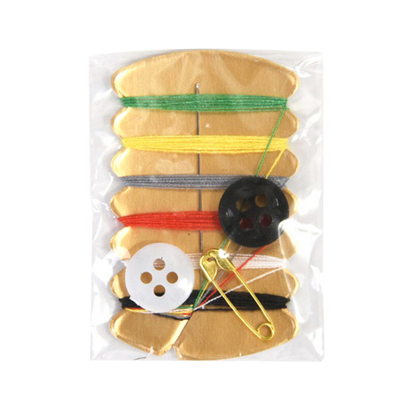 Portable Mini Sewing Kit Needle Thread Button Pin Set Travel Household Tools Kit