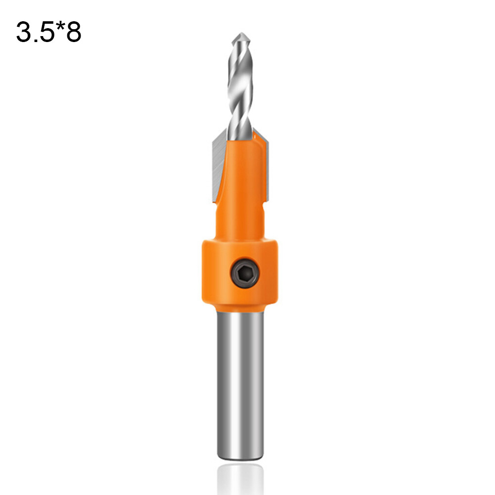 8mm Durable Alloy Carbon Steel Woodworking Countersunk Screw Step Drill Tool