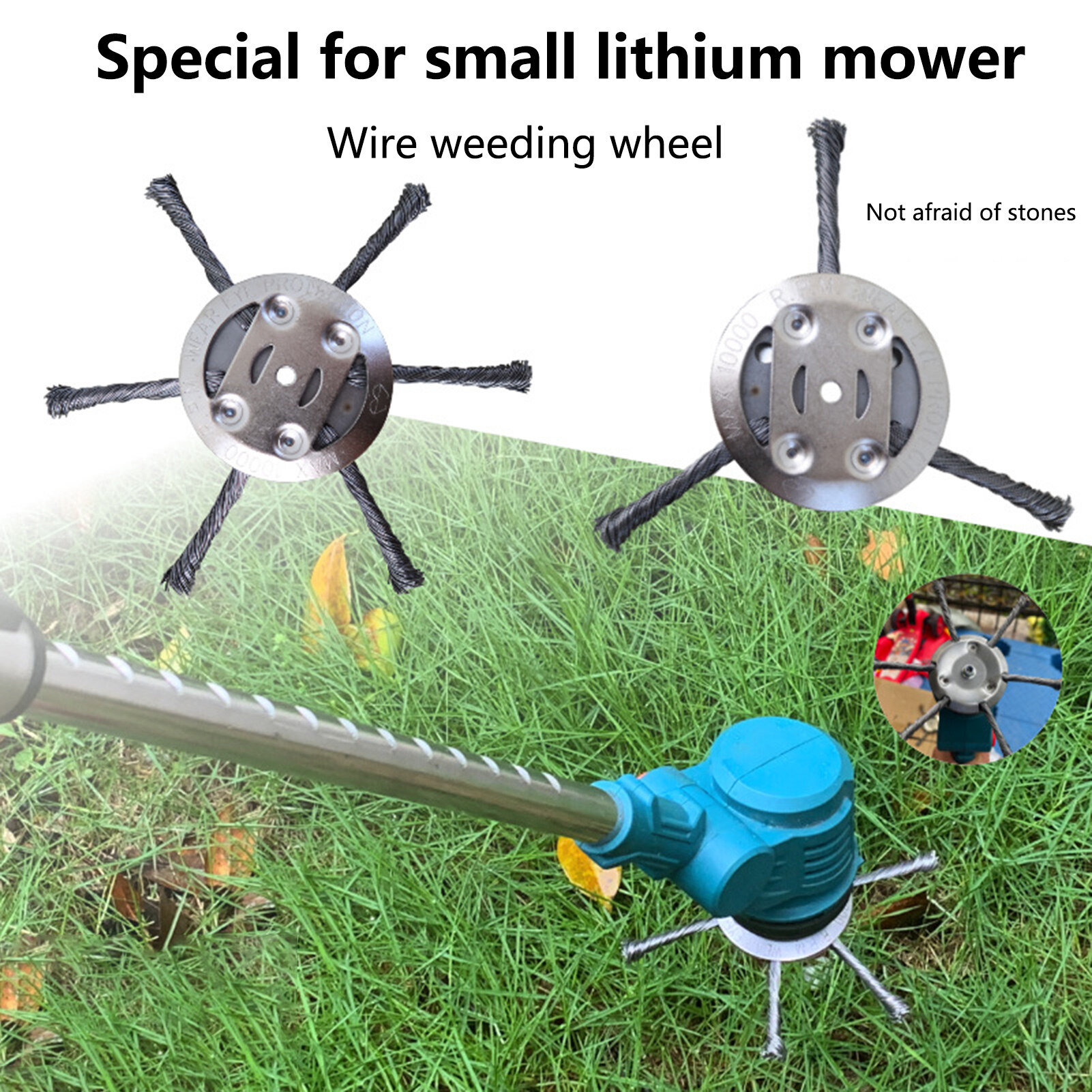 EMachinery Grass Trimmer Head Professional 3 Or 6-Cutters Super Sharp Deep-seated Weeding Carbon Steel Twisted Wire Steel Weeding Machine Head Gardening Tool Practical Brushcutter Head