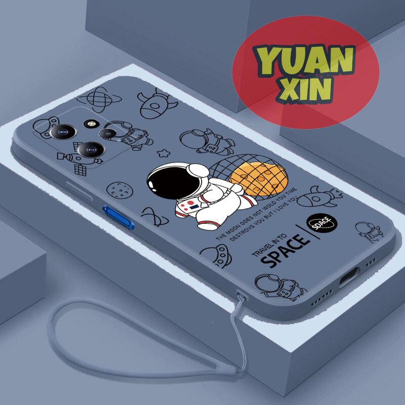 For Redmi Note 12 4G Phone case Straight Edge Soft Shell Astronaut TPU Casing