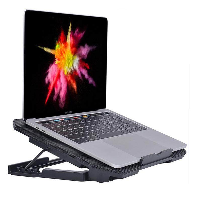 Laptop Cooler Cooling Stand Pad Fan Mat External 7-17inch Notebook USB w//5 Fans