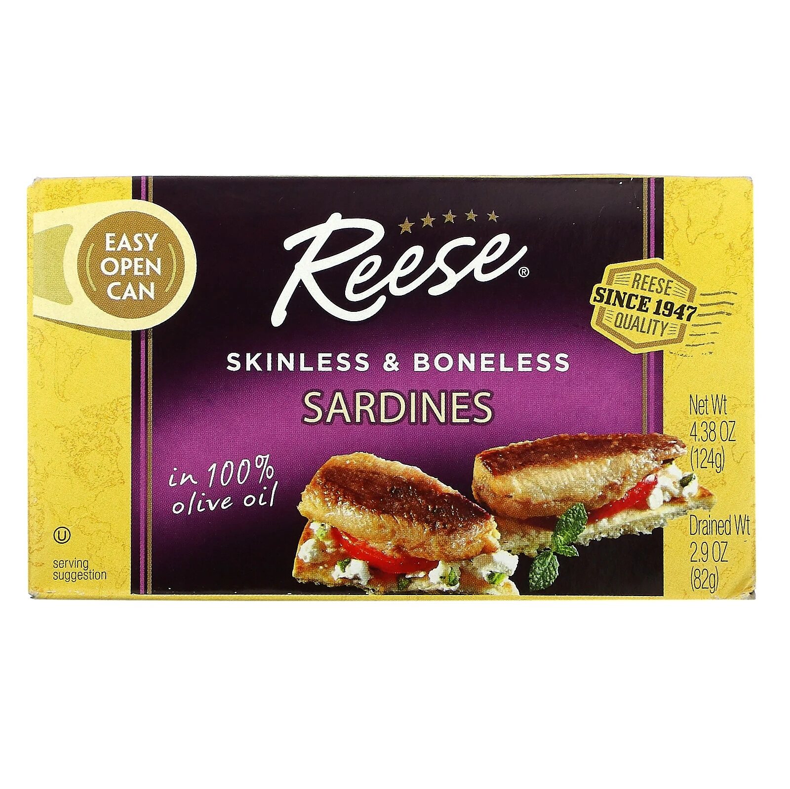 [PREORDER] SKINLESS & BONELESS SARDINES IN 100 OLIVE OIL BY REESE