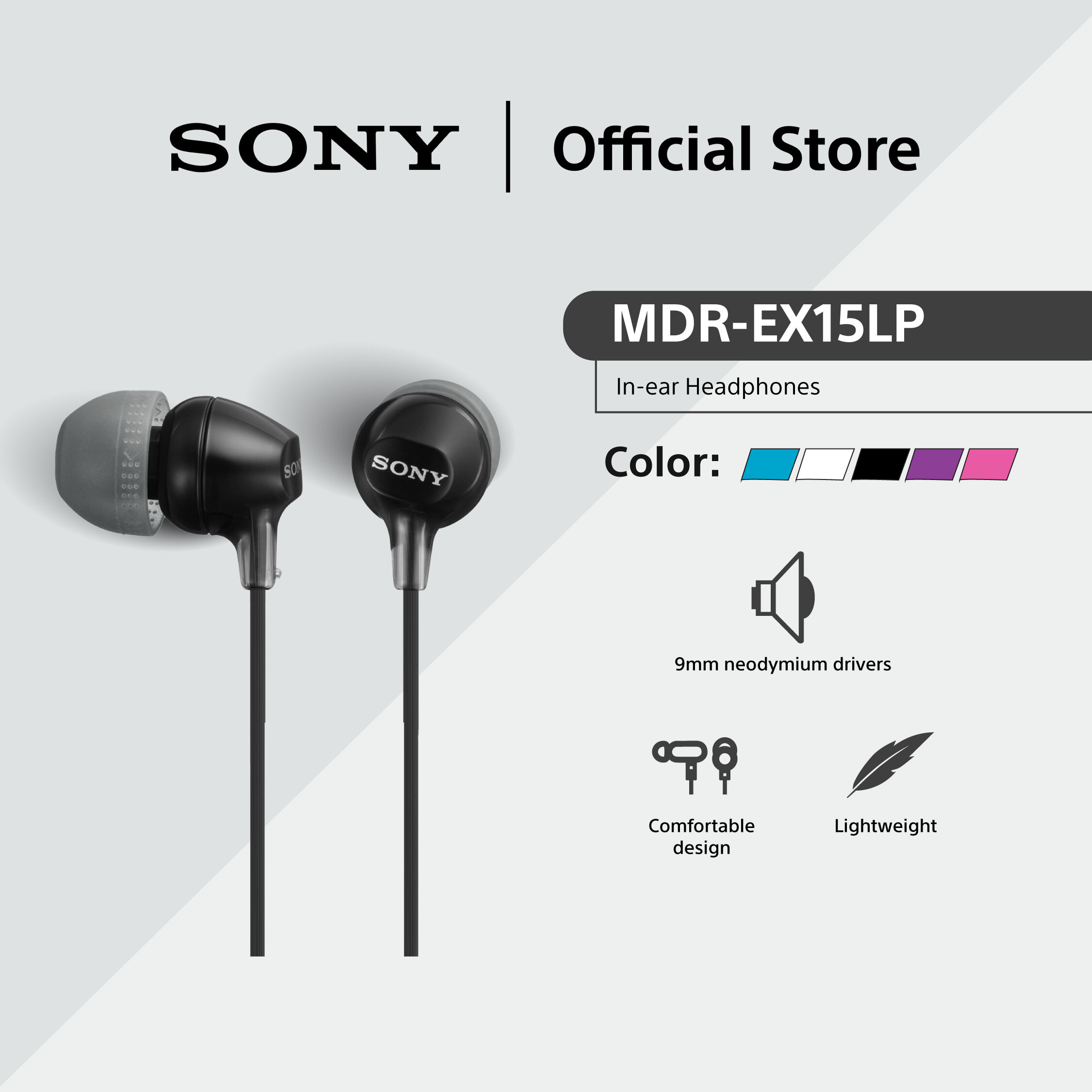 Mdr E9lp Sony Mdr Ex15 Lp Sony MDR-EX15LP In-ear Headphones EX15LP
