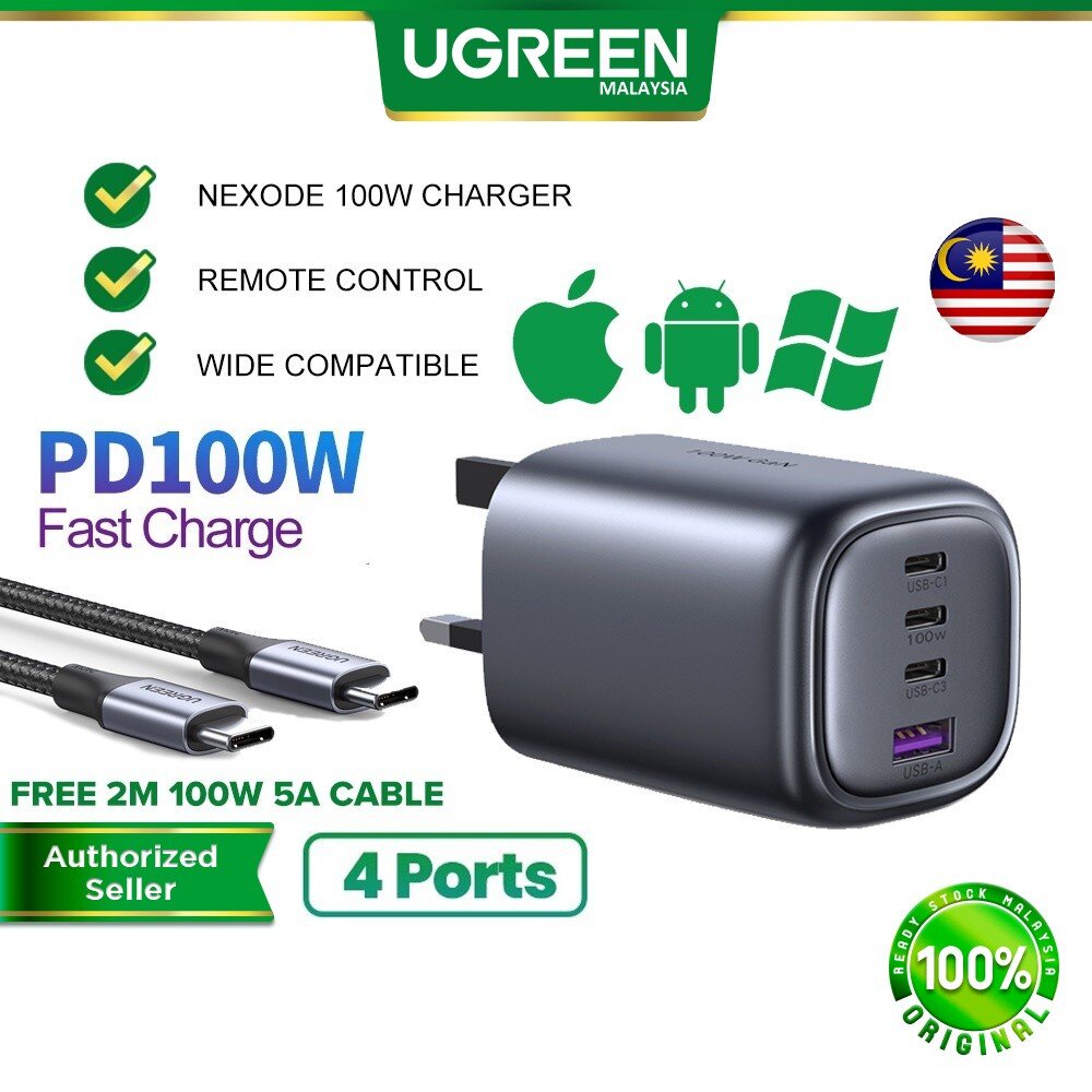 Ugreen Pd100w 4 Ports Gan Usb C Fast Charger Laptop 59 Off 0577