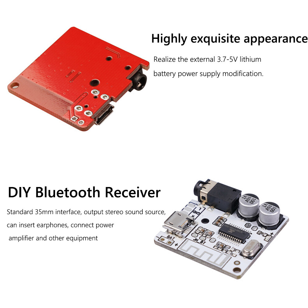 【Avivahc】DIY Bluetooth Audio Receiver Board Bluetooth 5.0 MP3 Lossless Decoder Board Wireless Stereo Music Module