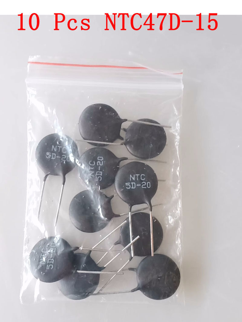 10ชิ้น/ล็อต NTC8D-20 NTC47D-15ค่าสัมประสิทธิ์อุณหภูมิติดลบเทอร์มิสเตอร์ ...