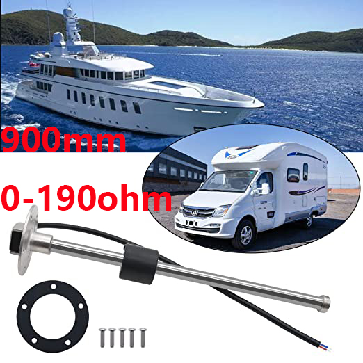 Fuel Level Sensor for Water Meter Fuel Gauge Fuel Gauge 0-190ohm, Water Level Sensor 900mm for Caravans, Boats, Automobiles