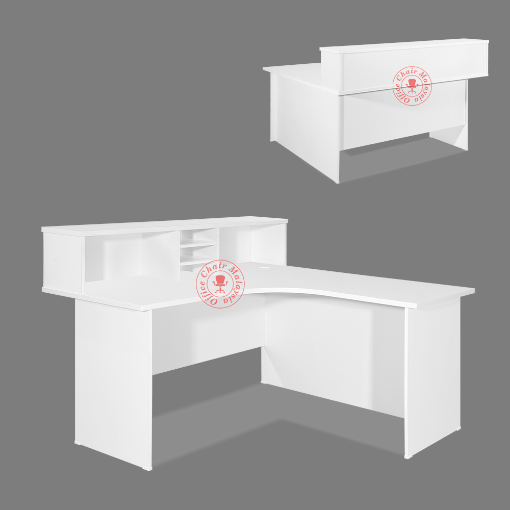 L Shape Reception Counter Table / Cashier Counter Table / Receptionist