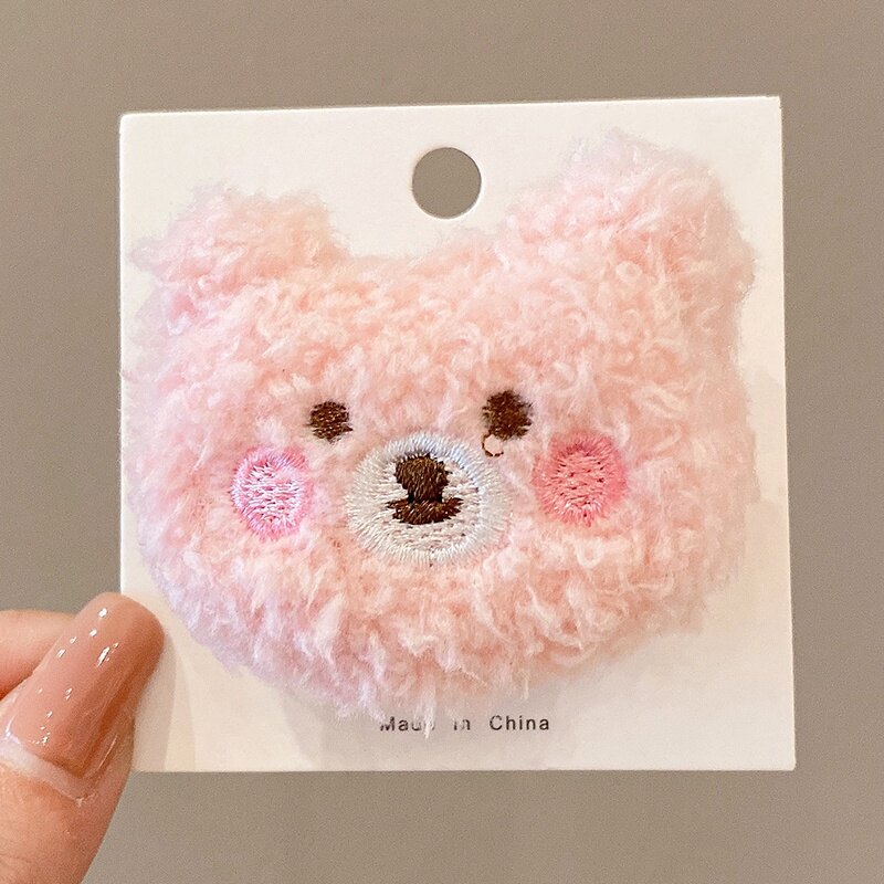 New Korean Brooch Sweet Cute Plush Bear Brooch For Woman Girls Garment Bag Decoration