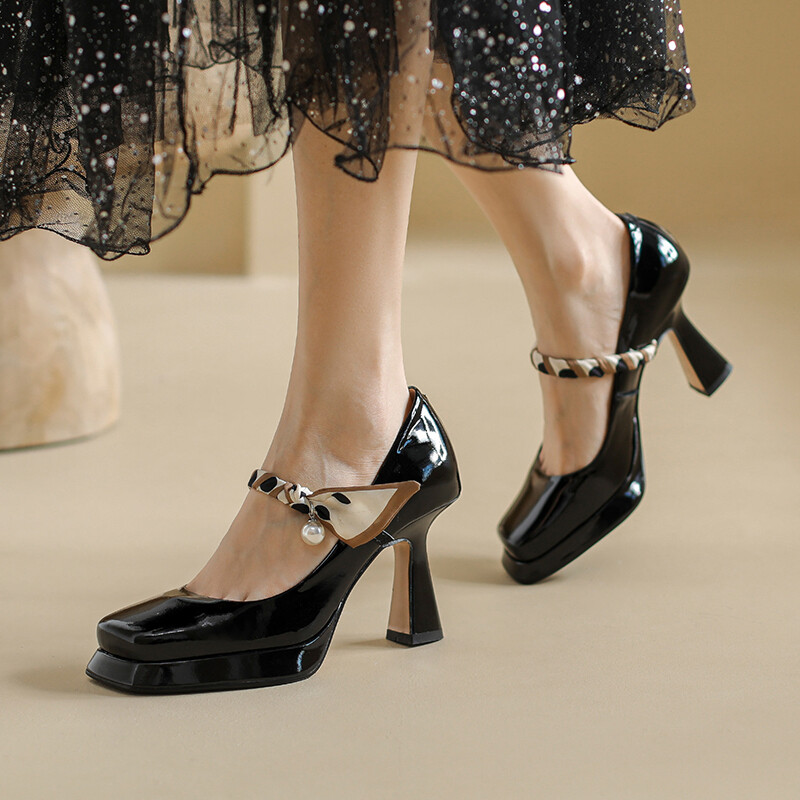 IELGY versatile plain plain high heel shoes for women