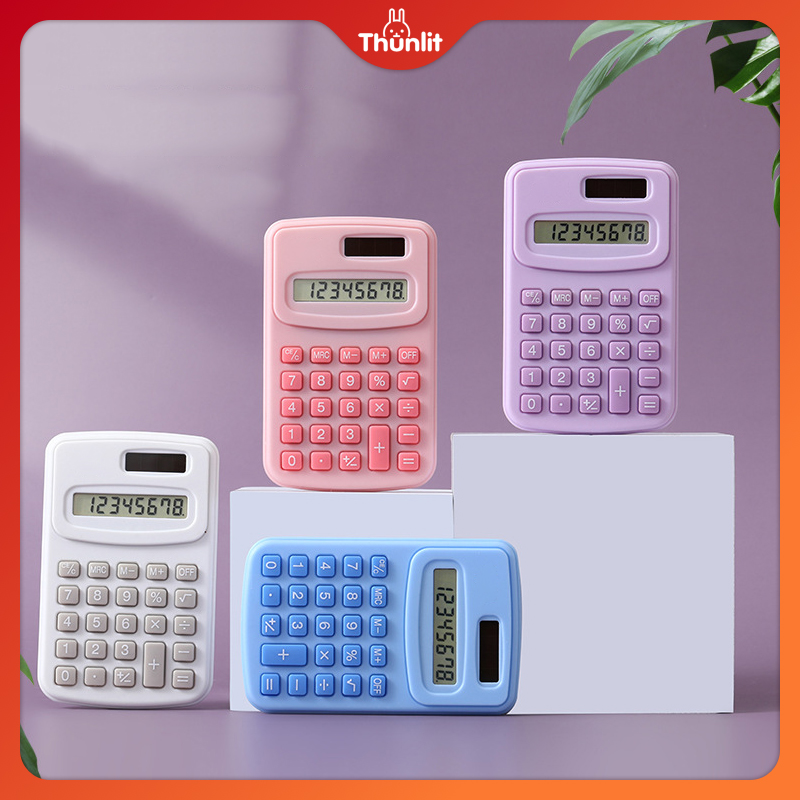 Thunlit máy tính mini Bán Buôn 8-Chữ Số Dễ Thương dễ di chuyển nhỏ Vuông Khoa Học Máy Tính Số Học máy tính điện tử Trường Học Văn Phòng Nguồn Cung Cấp