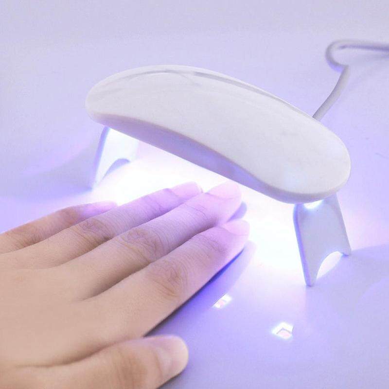 Xách Tay 6 Wát Mini UV Đèn LED USB Sạc Gel Polish Chữa DOY Nail Máy Sấy Công Cụ Máy