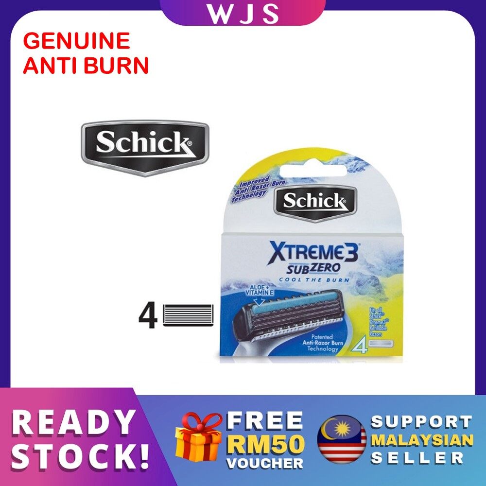 (COOL THE BURN) WJS Schick Xtreme 3 Sub Zero Razor Kit Xtreme3 SubZero
