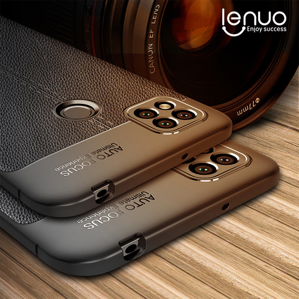 Lenuo for Xiaomi Redmi 9C Soft TPU Case - All-inclusive Protection Dermatoglyph Phone Silicone Back Cover