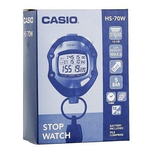 Cronometro Casio Hs 70w HS-70W Digital Stopwatch Casio Safestallbd