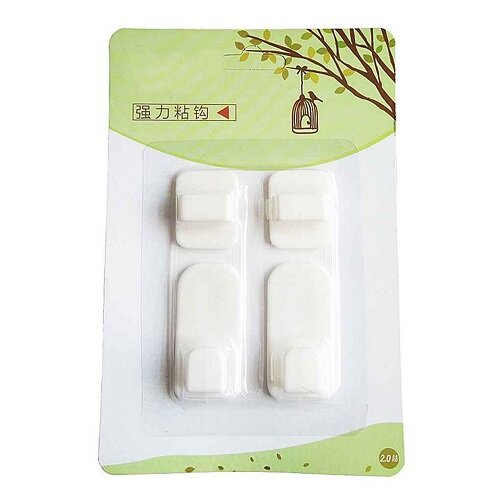 YESPERY Cái/bộ Cái Móc Nhựa Bộ Móc Kéo Dính Móc Treo Tường Điều Khiển Từ Xa Tiện Dụng TV Điều Khiển Không Khí