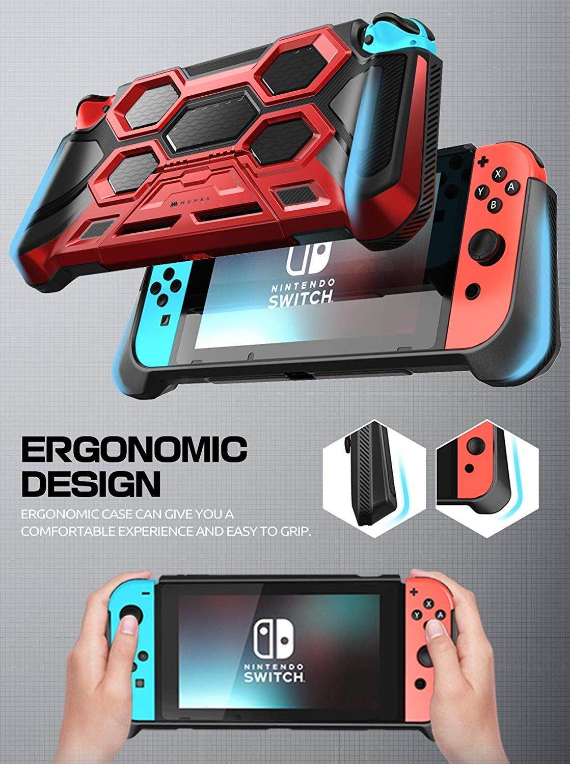 Vỏ Bảo Vệ Mumba Cho Bộ Chuyển Đổi Nintendo Bọc Tay Cầm Chịu Lực Cao Cho Đầu Điện Tử Nintendo Switch Với Tay Cầm Có Đệm Comfort & Chân Đế