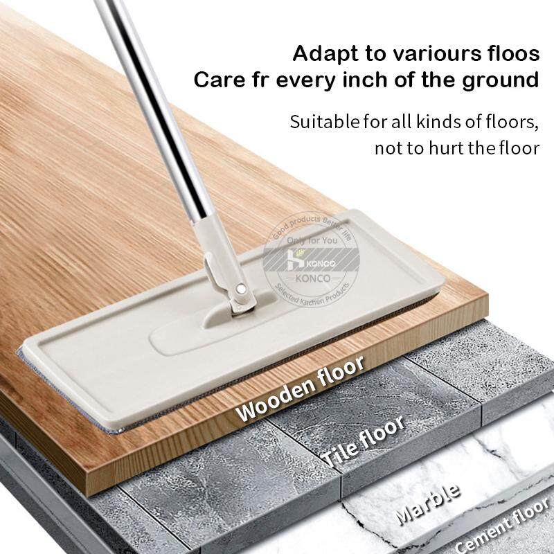 Konco Ma Thuật Một Cách Nhanh Chóng Làm Sạch Giẻ Lau Sàn Với Xô Sàn Bóp Lau Phẳng Nhà Bếp Cây Lau Sàn Dọn Dẹp Nhà Công Cụ