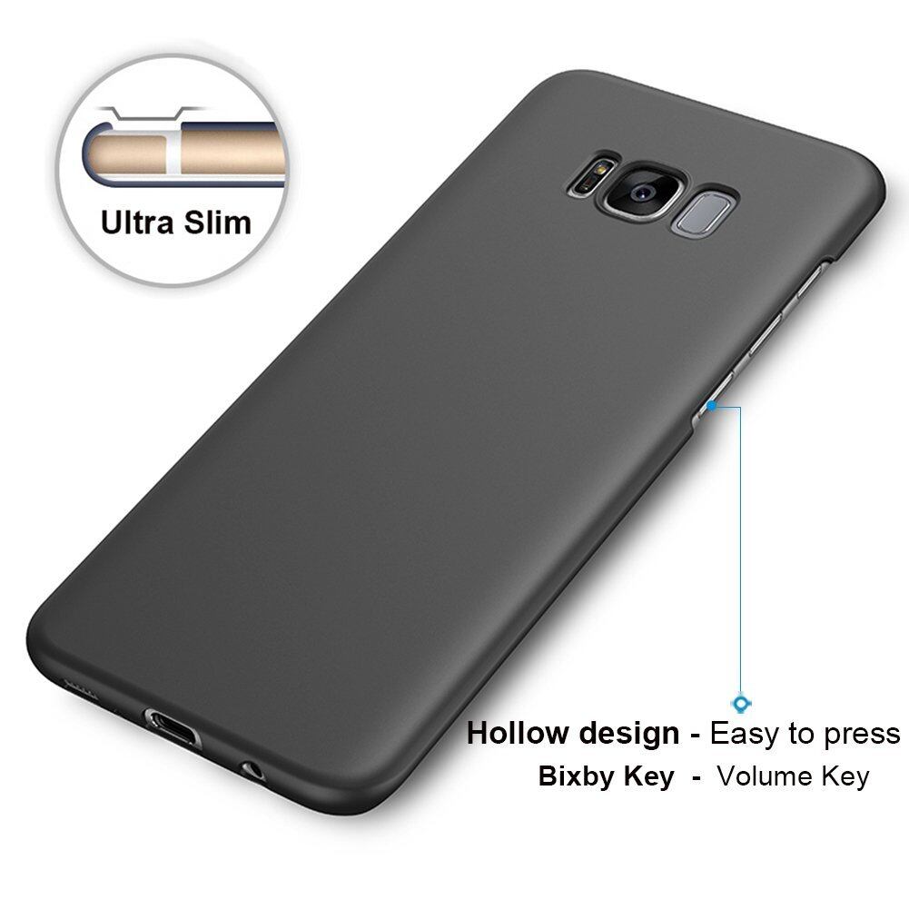 Ốp lưng for Samsung Galaxy S8 Plus Slim Fit Chống Trượt Nhựa Cứng Chống Xước(Black)