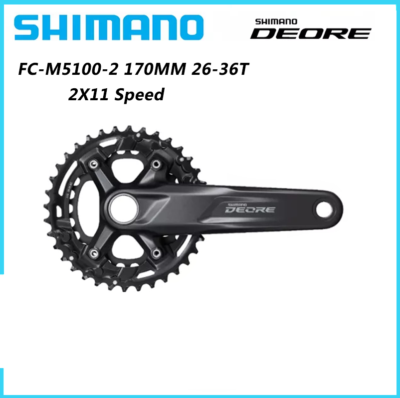 SHIMANO DEORE M5100 Crankset 2x11 Speed 