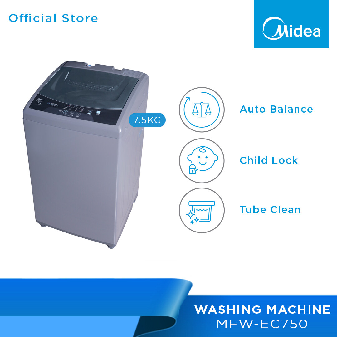 midea washing machine 7.5 kg mfw ec750