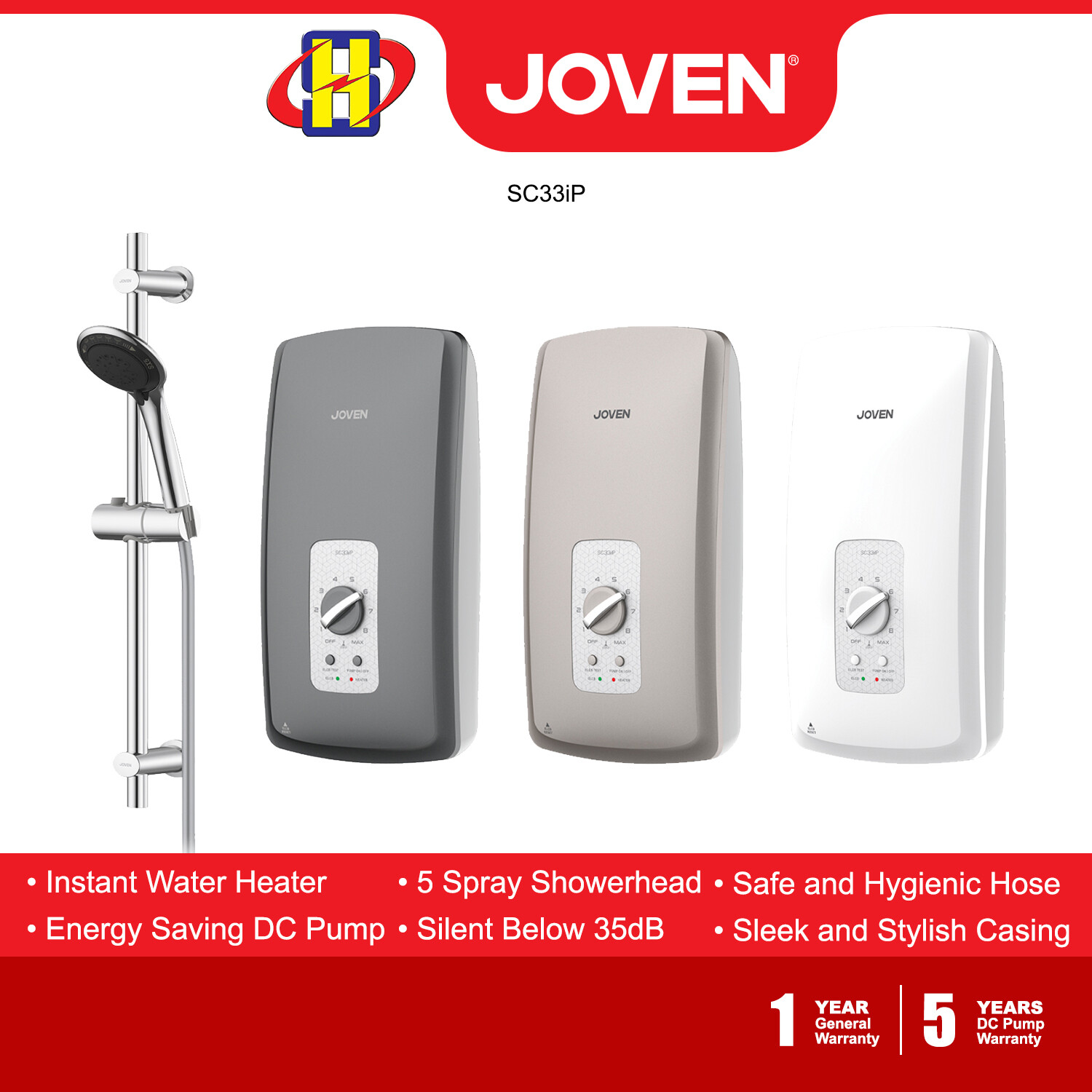Dc Pump Joven Water Heater Sc33p Joven Instant Water Heater (DC