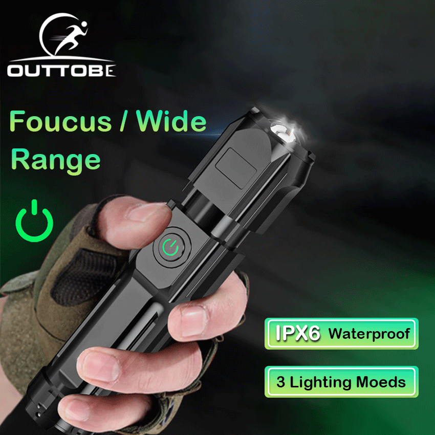 Outtobe Powerful Flashlight waterproof original Bright Led Flashlight