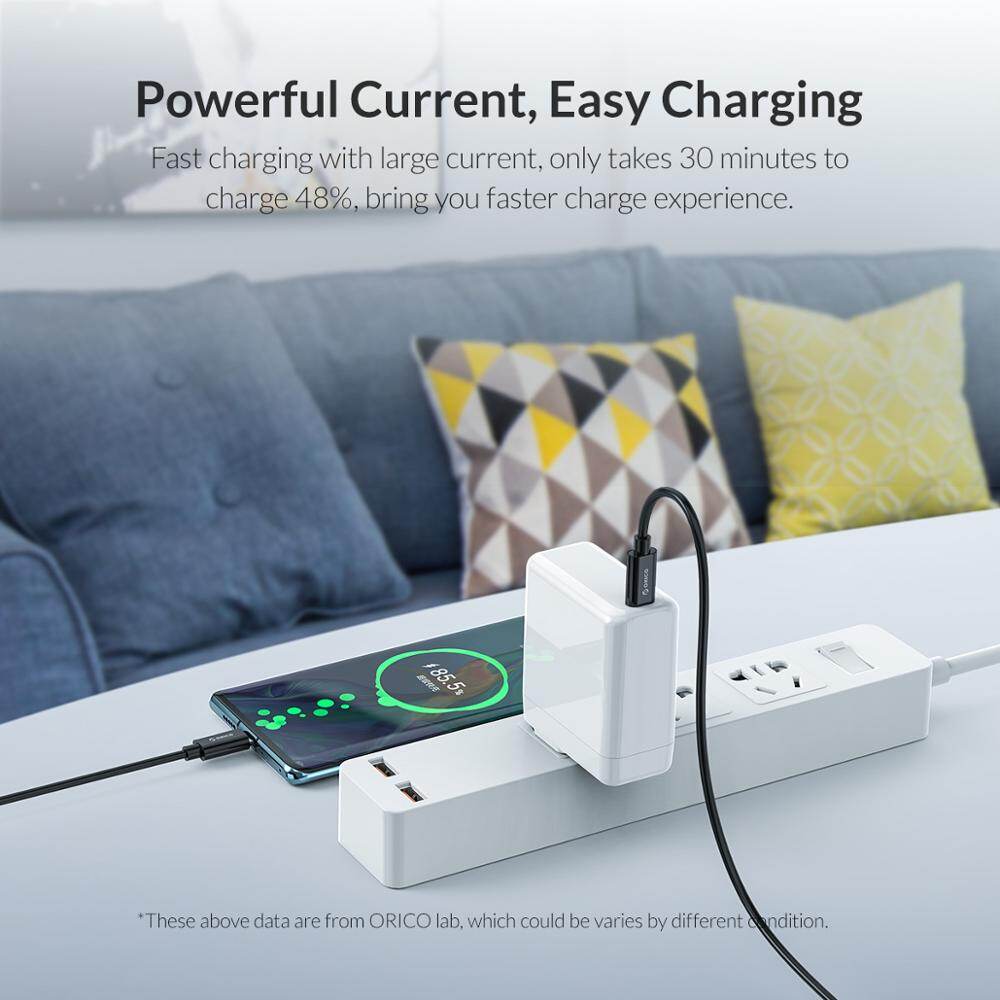 ORICO USB Loại C để Loại C Cáp cho Huawei Mate 20 Samsung Galaxy S9 QC3.0 3A sạc nhanh cáp thiết bị sạc nhanh cho MacBook Pro