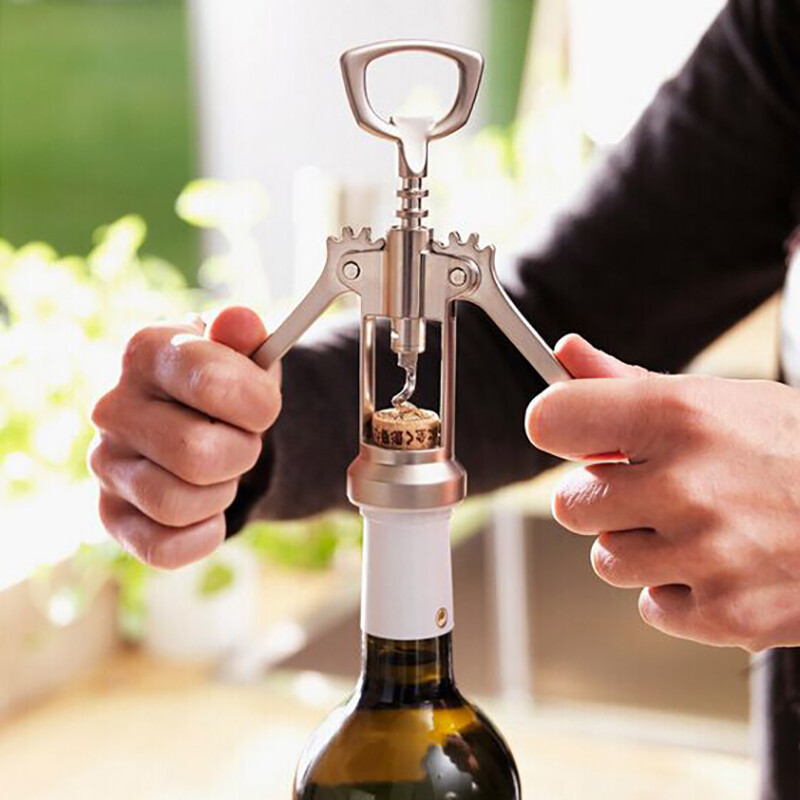Stainless Steel Wing Style Red Wine Corkscrew Bottle Pull Opener Wine Cork Tool