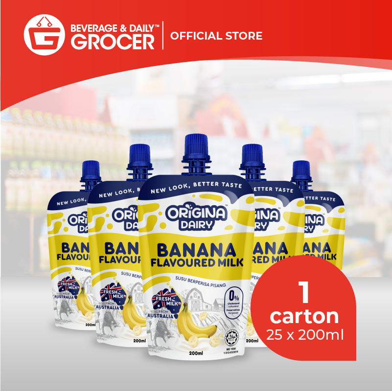 Origina Dairy Banana Milk 25 x 200ml (25 Packs) 1 Carton | Lazada