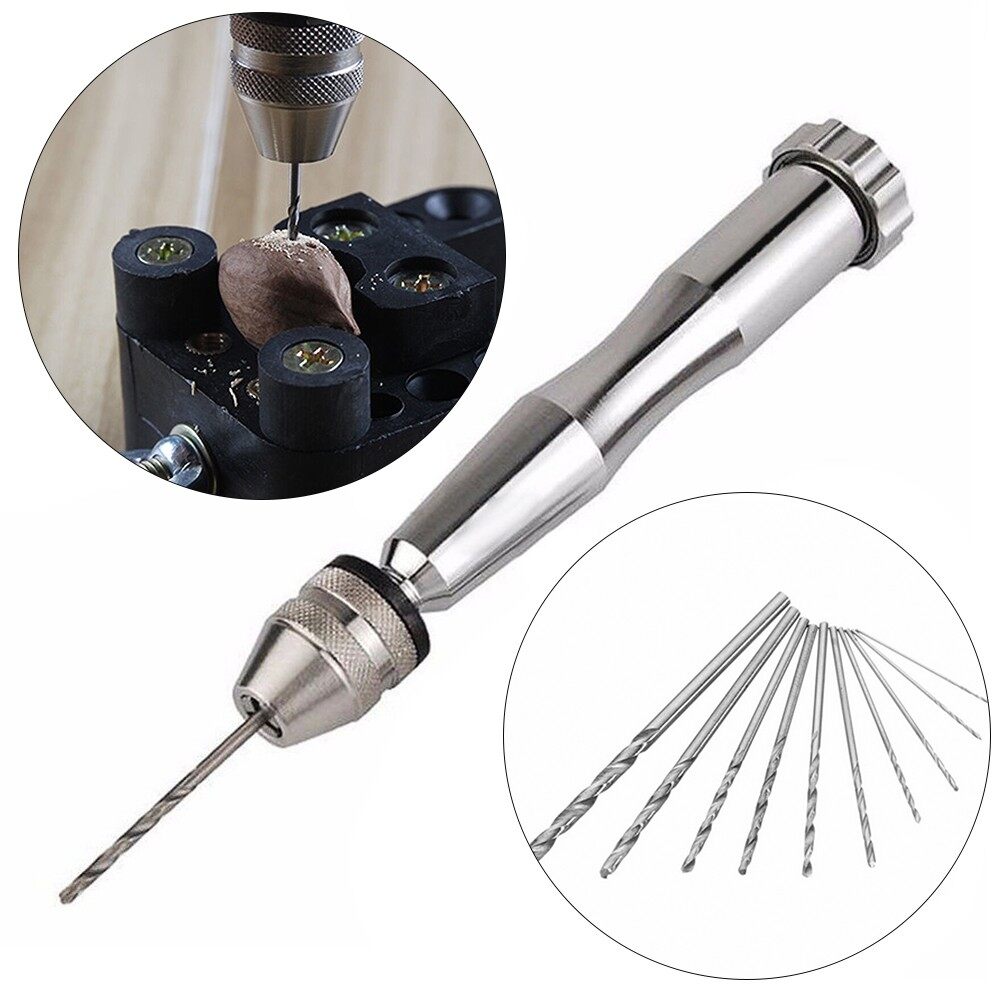 Power Tools Mini Hand Drill Set Multi Use Pin Portable Power tools Silver