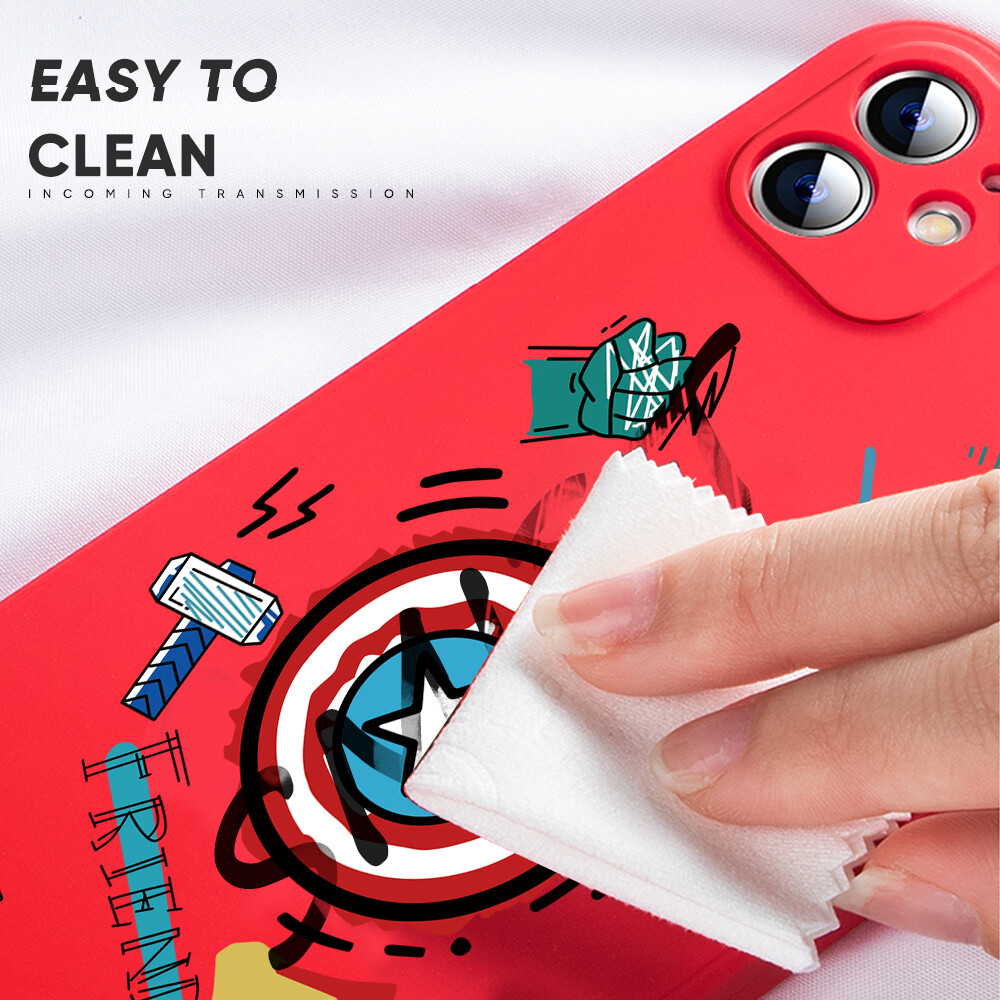 Hontinga Ốp Lưng Cho Iphone 11 11 Pro Max Ốp Lưng Họa Tiết Viền Silicon Mềm Lỏng Chính Hãng Hình Vuông Marvel Ốp Lưng Bảo Vệ Toàn Bộ Máy Ảnh Ốp Lưng Điện Thoại Ốp Mềm Cho Nữ
