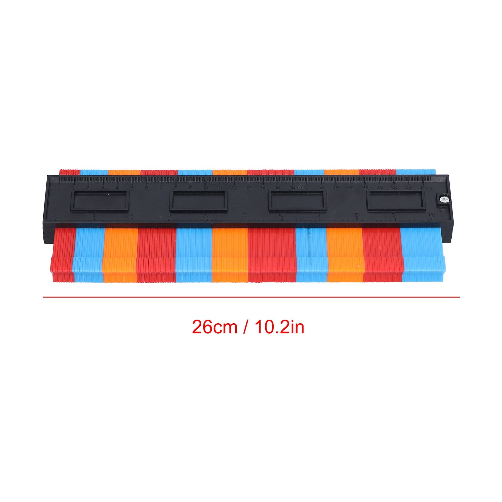 Contour Gauge Tool Irregular Shape Duplicator Welding Woodworking Tracing Multi Colour 26cm