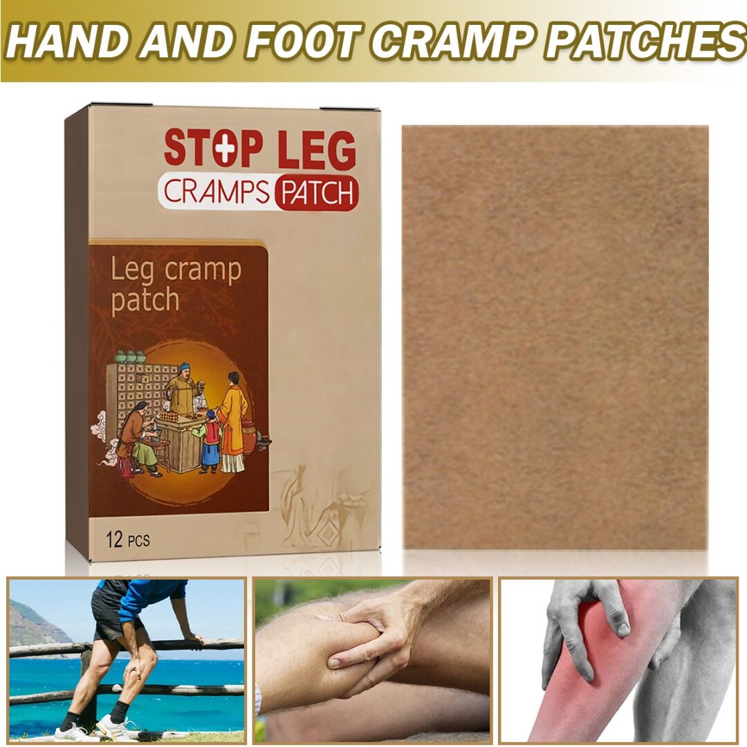 BOKALI 12PCS Stop Leg Cramps Patch Herbal Legs Foot Cramping Sticker
