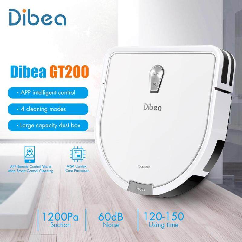 Dibea GT200 Smart Gyroscope Robotic Vacuum Cleaner Automatic Intelligent Cleaning Robot Self-Charging Mopping & Sweeping Vacuum Cleaner (For for the floor / cement / ceramic tile / wooden floor / undercoat carpet) Singapore