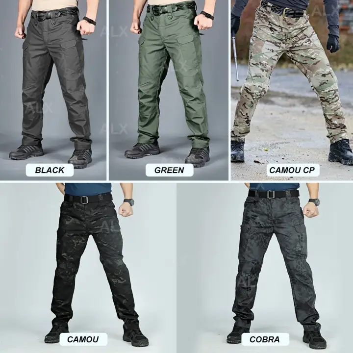 Alx Borong Malaysia Malaysia Military Tactical Water Repellent Army Trousers 10 Pockets Combat Swat Cargo Pants Multi Pockets Camouflage Men Long Pants Seluar Panjang Lelaki Askar Lazada