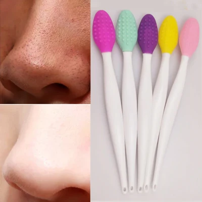 Facial Cleaning Brush Blackhead Pore Removal Wash Exfoliating nose Brush Silicone massage Brush Face Cleaning Tool
