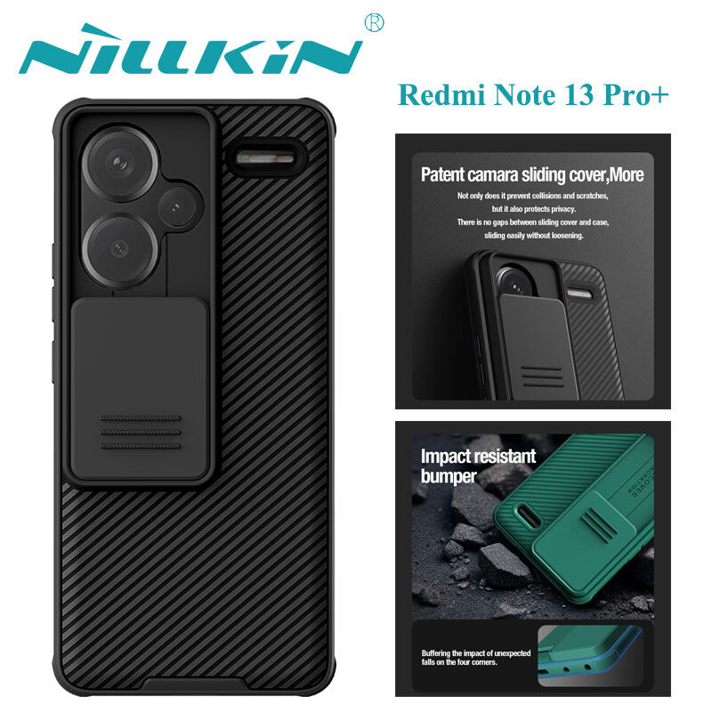 Nillkin for Xiaomi Redmi Note 13 Pro+ 5G Case Camshield Slide Camera Protection Back Cover note13pro+ Casing