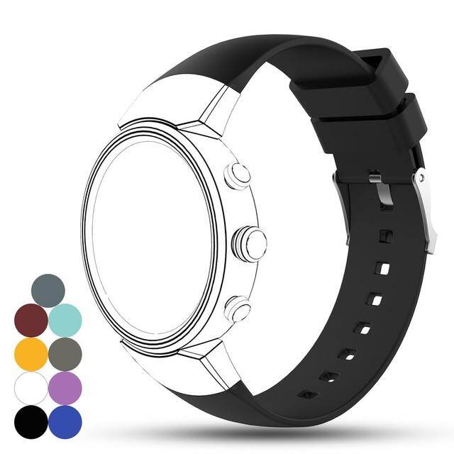 Eieuuk soft silicone gel replacement watch strap accessories bracelet for Asus ZenWatch 3 smart watch phone accessories-bestsellers in Hangzhou