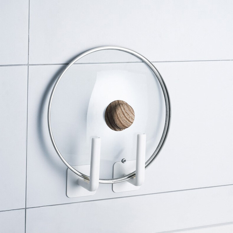 2pcs L-shaped Kitchen Cup Paper Roll Rack Wall-mounted Non-perforated Hook for Bathroom Kitchen Self-adhesive Towel Paper Towel Storage Rack