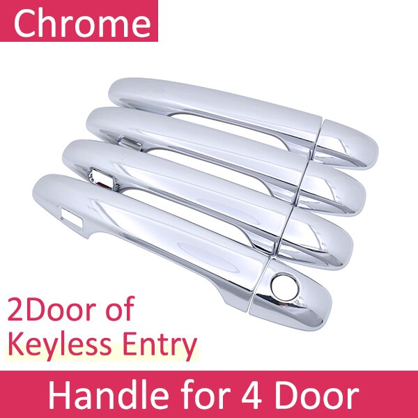 For toyota venza av10 10 2008~2017 chrome door handle cover car essories stickers trim set 2010 2011 2012 2013 2014 2015 2016