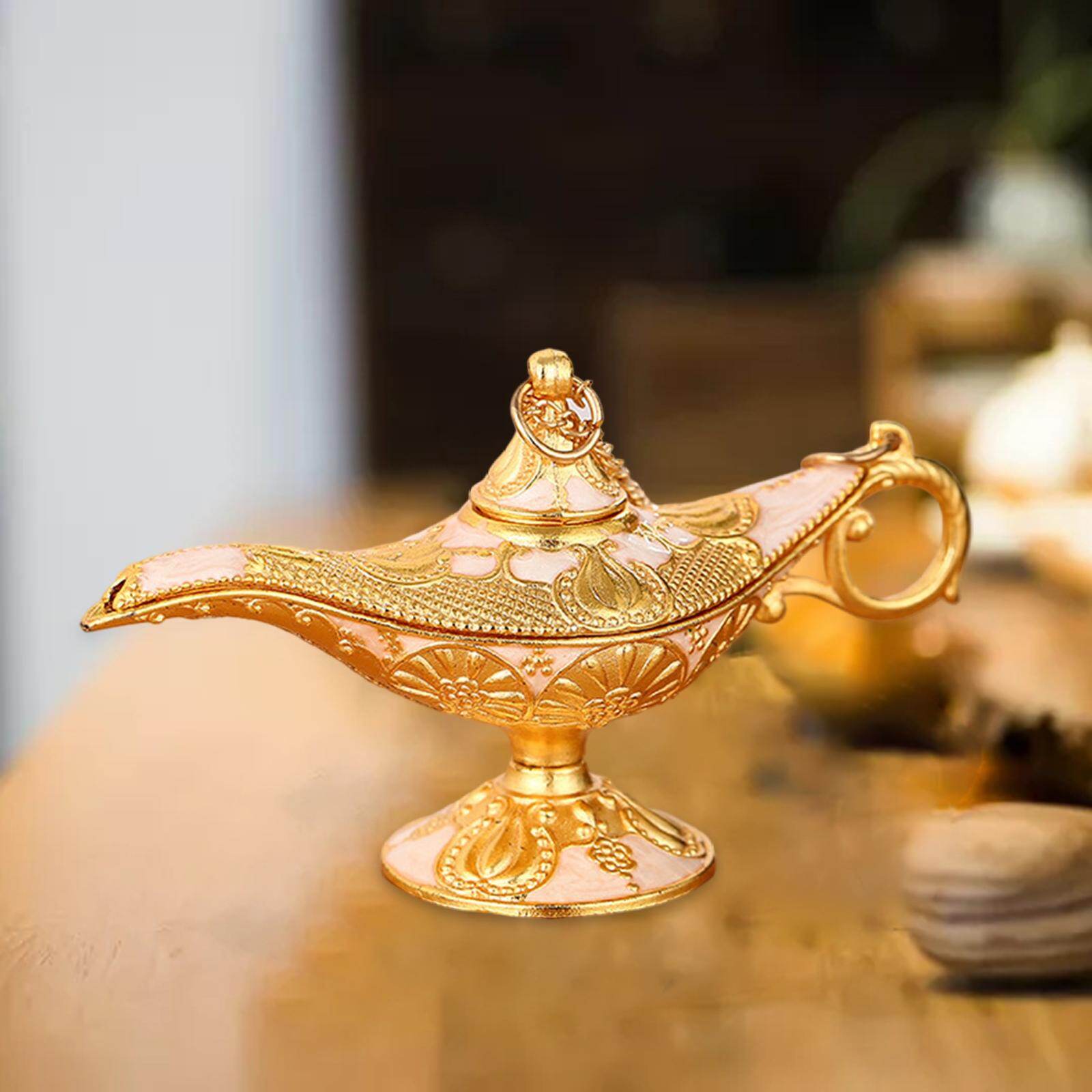 BNHOMEE Aladdin Lamp Genie Costume Light Art Craft Classic Luxury Ornament Decor