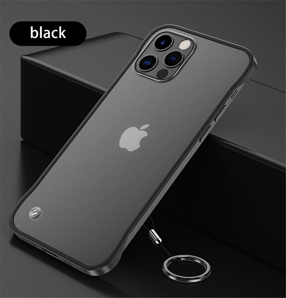 XICCI Ultra Slim Frameless Case for iPhone 12/iPhone 12 Pro/iPhone 12 mini/iPhone 12 Pro Max Transparent Matte Hard PC Phone Cases Clear Back Cover Cases